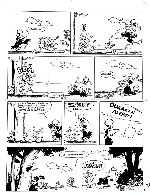 Raymond Macherot, Paul Deliège, Sibylline - Gudu s'évade - Comic Strip