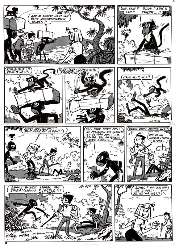 Bob Mau, Labrosse et Calibre - Le safari perdu - Planche originale