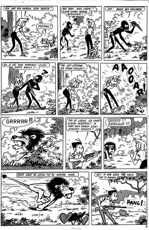 Bob Mau, Labrosse et Calibre - Le safari perdu - Planche originale