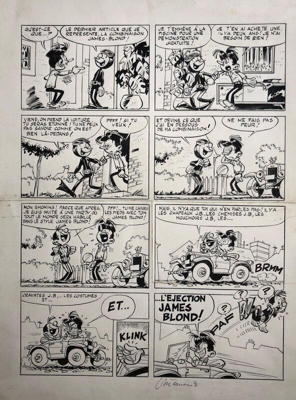 Dino Attanasio, André Franquin, Modeste et Pompon - James Bond - Comic Strip