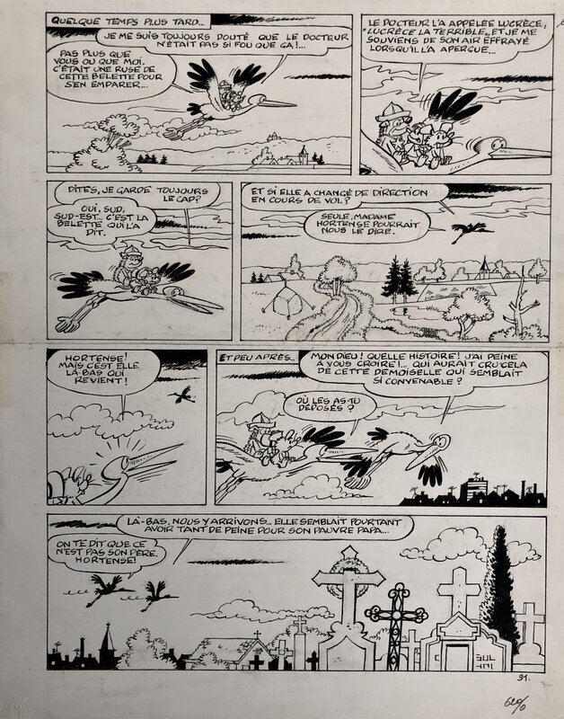 Raymond Macherot, Paul Deliège, Sibylline - Sibylline s'envole - Comic Strip