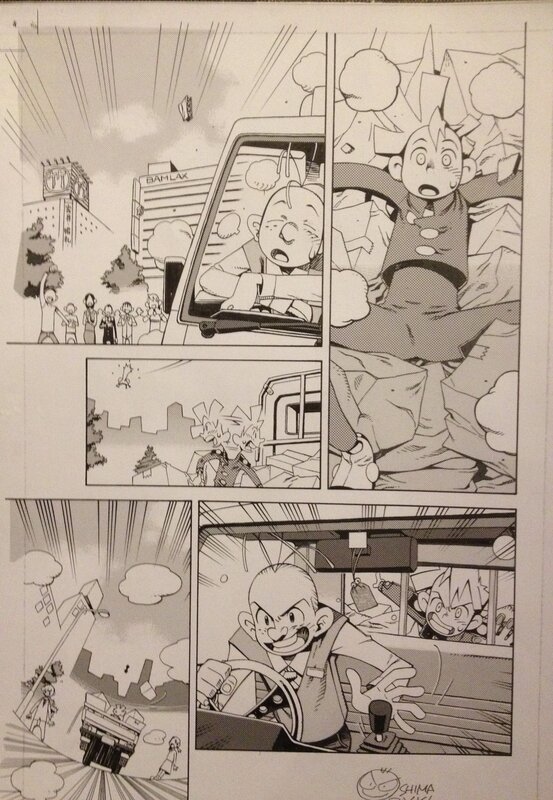 Jean-David Morvan, Hiroyuki Ooshima, 2006 - Spirou - Des valises sous les bras, page 27 - Comic Strip