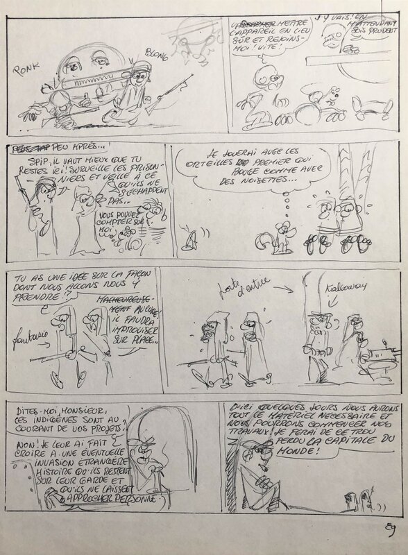 Raoul Cauvin, Spirou et Fantasio - La Boite Noire - Œuvre originale