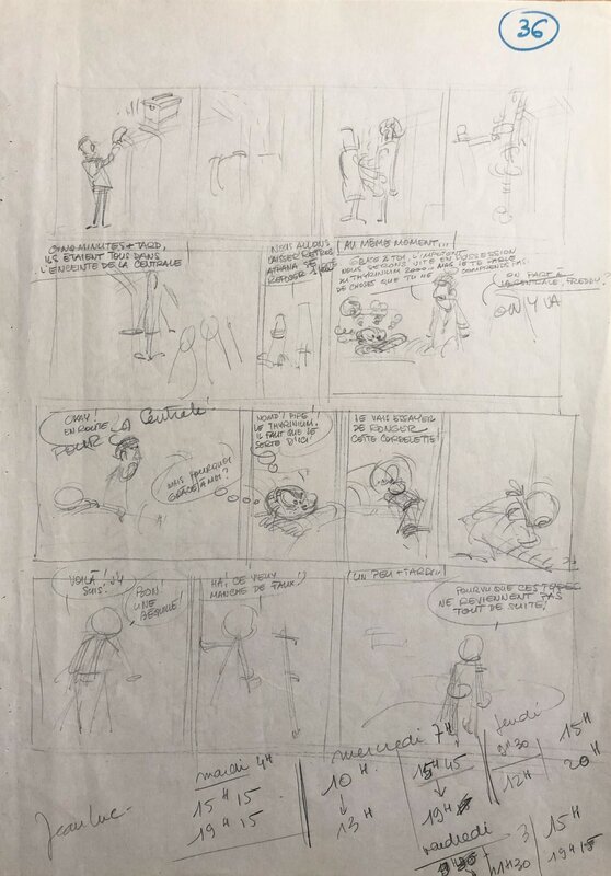 Jean-Claude Fournier, Spirou et Fantasio - L'Ankou - Original art