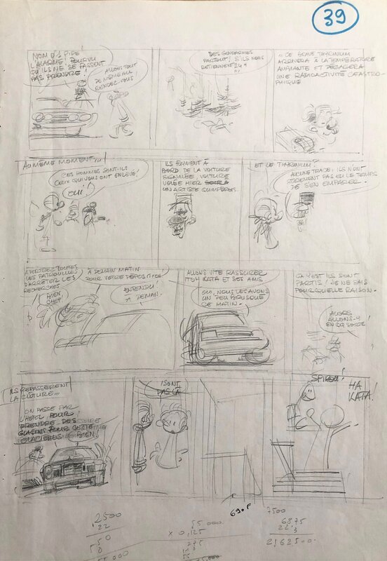 Jean-Claude Fournier, Spirou et Fantasio - L'Ankou - Original art