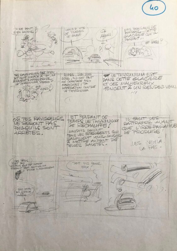 Jean-Claude Fournier, Spirou et Fantasio - L'Ankou - Original art