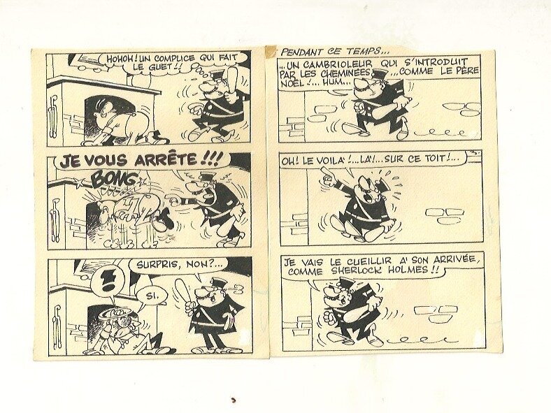 Cabanon fumiste par Paul Deliège - Planche originale