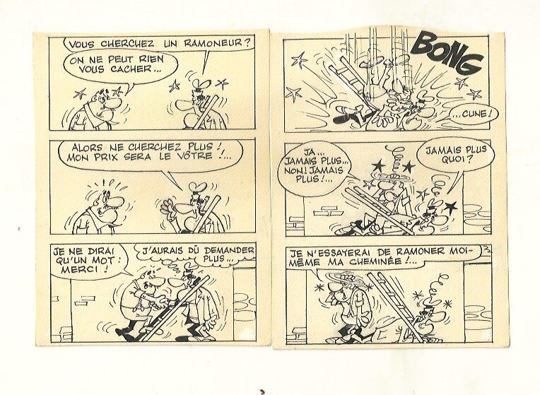 Cabanon fumiste par Paul Deliège - Planche originale