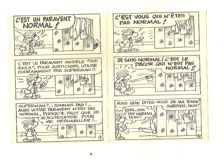 Cabanon fumiste par Paul Deliège - Planche originale