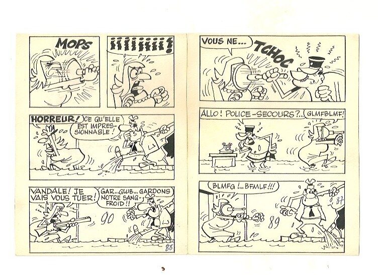 Cabanon plombier by Paul Deliège - Comic Strip