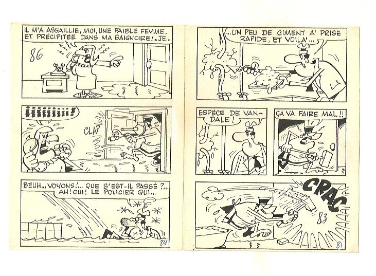 Cabanon plombier by Paul Deliège - Comic Strip