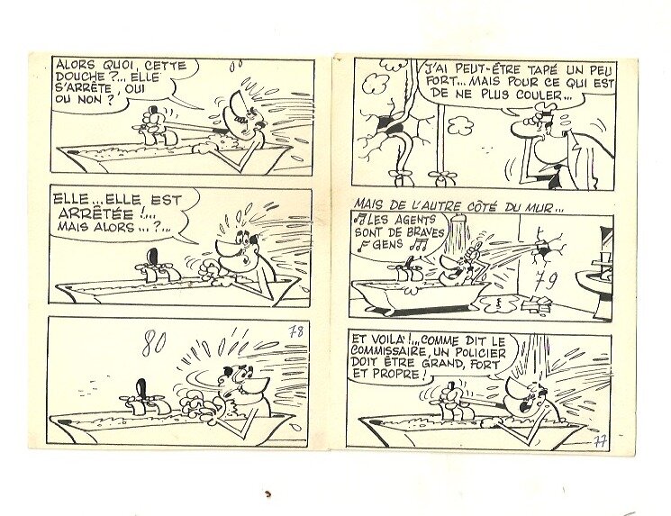 Cabanon plombier by Paul Deliège - Comic Strip