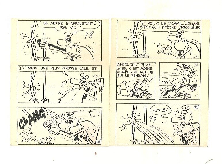 Cabanon plombier by Paul Deliège - Comic Strip