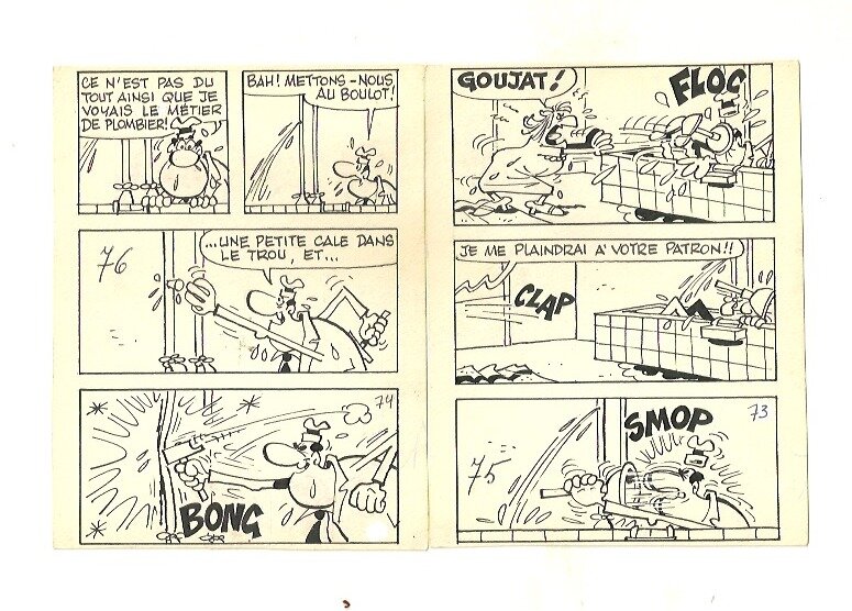 Cabanon plombier by Paul Deliège - Comic Strip