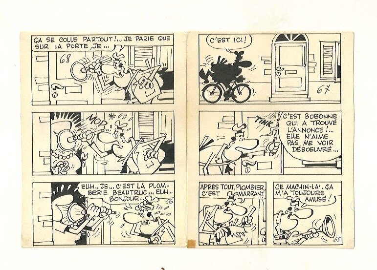 Cabanon plombier by Paul Deliège - Comic Strip