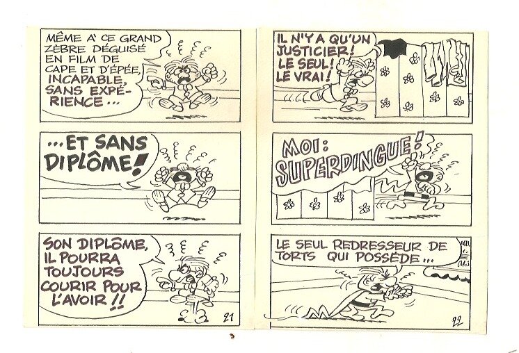 Super dingue par Paul Deliège - Planche originale