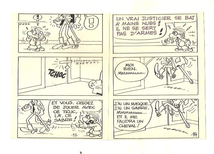 Super dingue par Paul Deliège - Planche originale