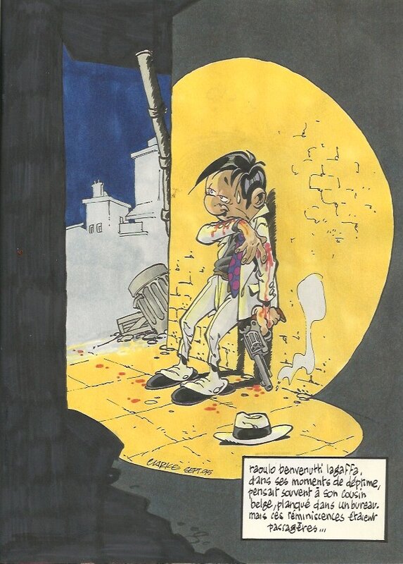 Clarke, Gaston vu par clarck - Original Illustration