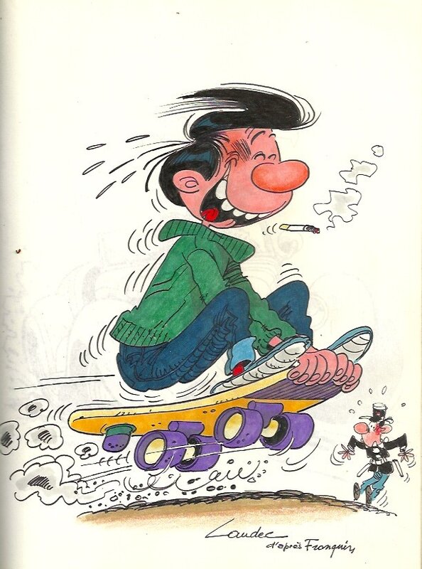 Gaston vu par laudec - Original Illustration