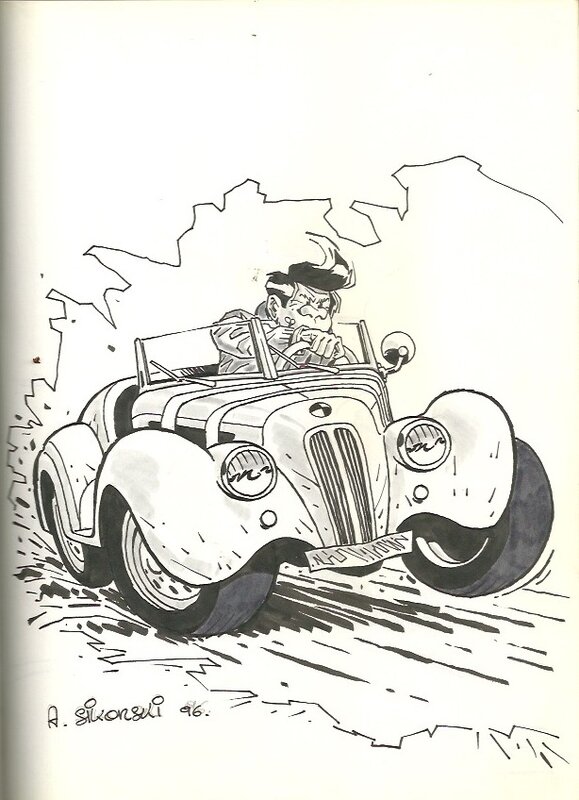 Gaston vu par Sikorski - Illustration originale