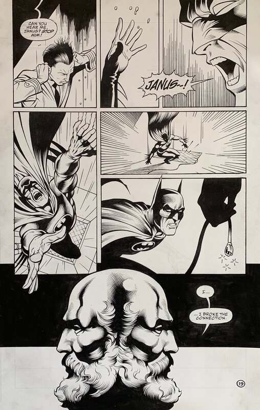Dave Taylor, Alan grant, Stan Wock, Pam Rambo, Dave Taylor, DC Comics, BATMAN Shadow of the Bat #63, JANUS part two, planche n° 19, june 1997. - Comic Strip