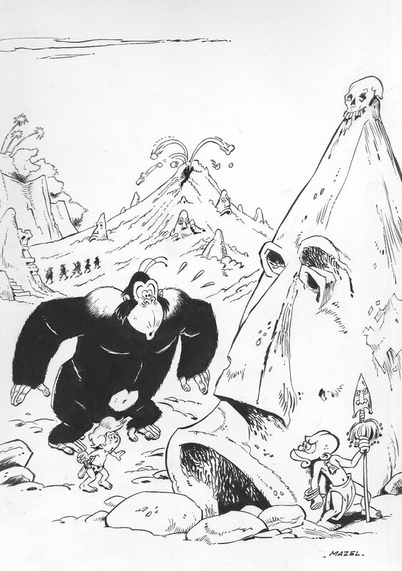 Luc Maezelle, Mazel, Boulouloum et Guiliguili (Les jungles perdues) - Le trésor du Kawadji T3 - Cherchez l'erreur - Couverture originale
