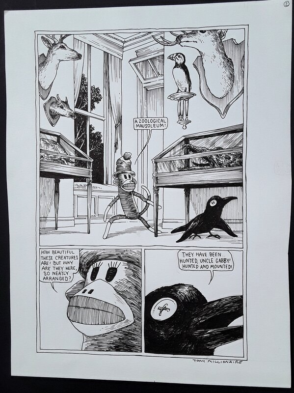 Sock Monkey by Tony Millionaire - Comic Strip