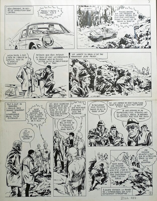 Bob Morane par William Vance - Planche originale