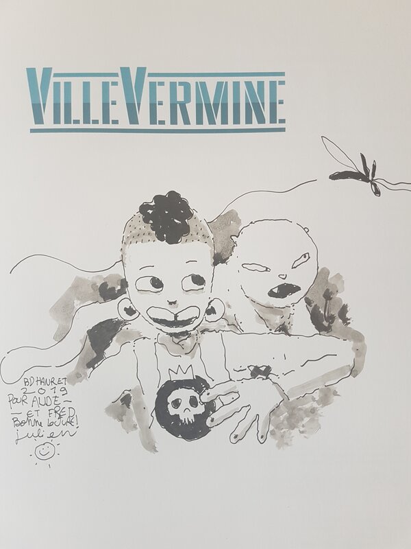 Dédicace de Lambert dans Villevermine tome 2 - Dédicace