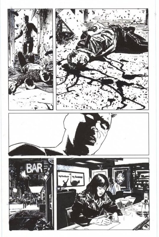 Daredevil  83 p22 par Michael Lark, Ed Brubaker - Planche originale