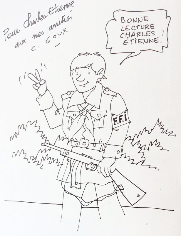 Christian Goux, La seconde guerre mondiale - Sketch