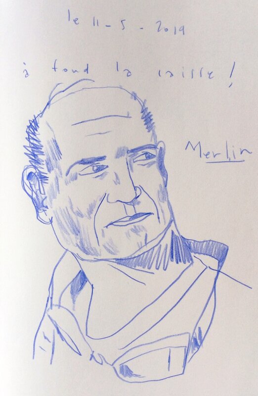 Juan-Manuel Fangio par Christophe Merlin - Dédicace