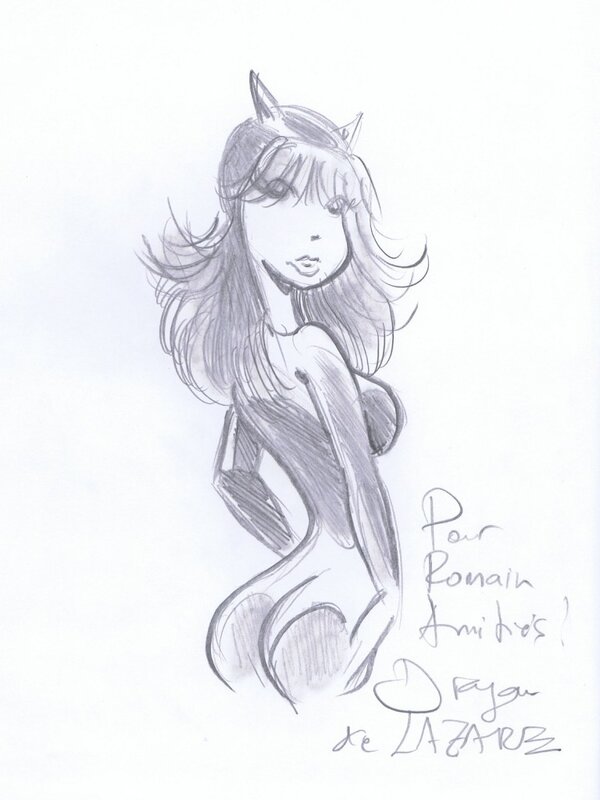 Catwoman par De Lazare - Sketch