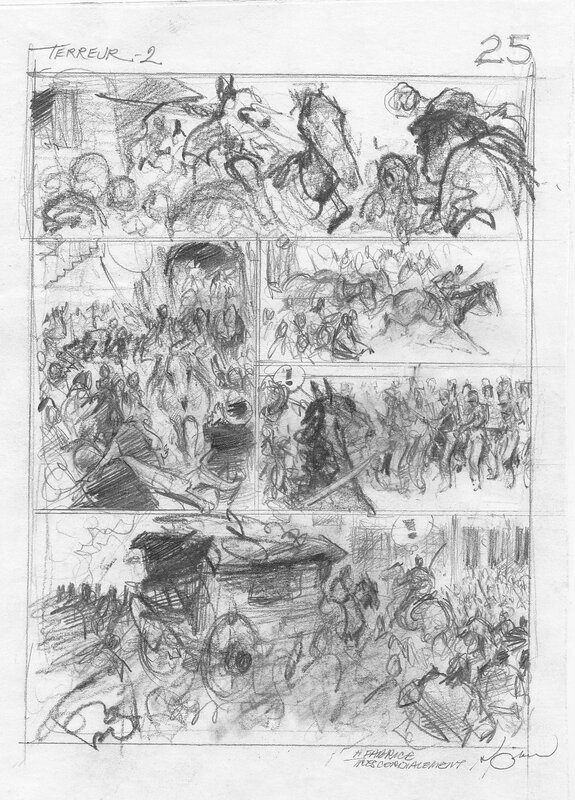 René Follet, Terreur 2 - Recherche de la planche 25 - Original art