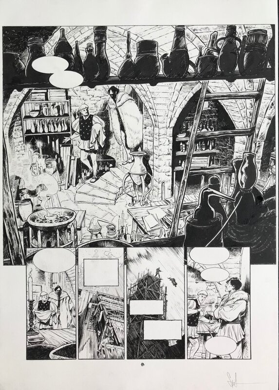 Stefano Carloni, Les savants tome 1 pl 18 - Planche originale