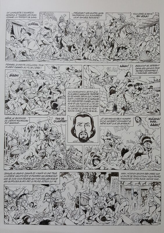 Jean-Yves Mitton, Quetzalcoatl tome 7 planche 31 - Comic Strip