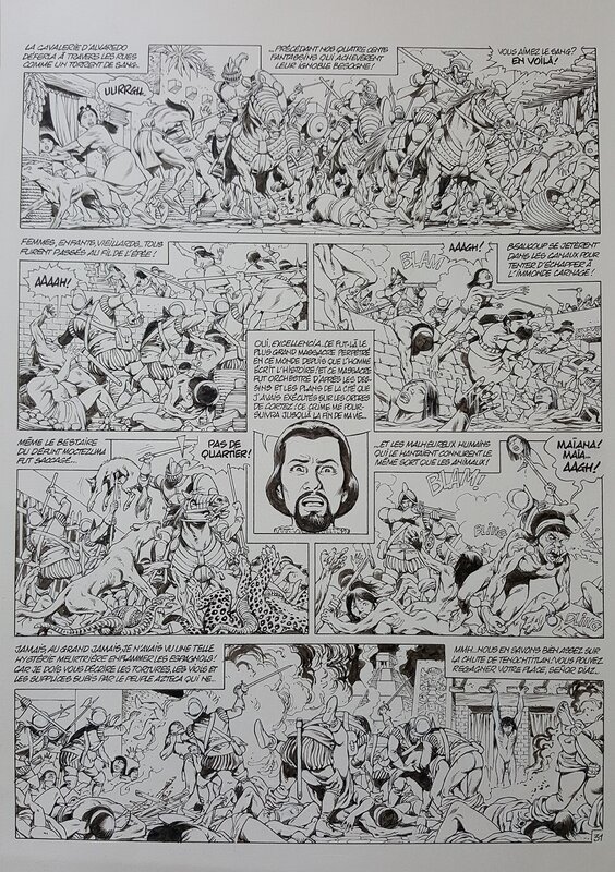 Jean-Yves Mitton, Quetzalcoatl tome 7 planche 31 - Planche originale