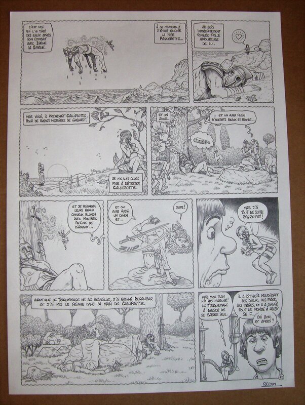 Relom, Wilfrid Lupano, La fée catastrophe ! Traquemage tome 2 - hilarante épopée - Planche originale