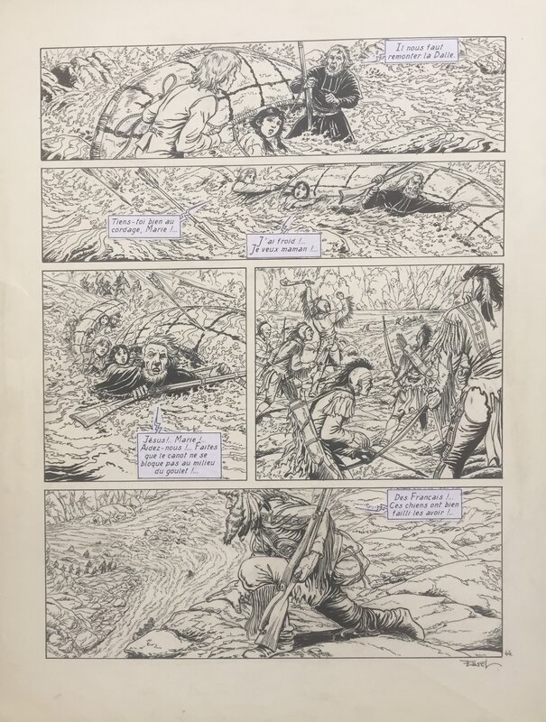 Ersel, Jean-François Charles, Les Pionniers du Nouveau Monde - Comic Strip