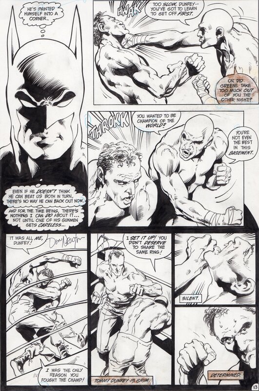 Donald L. Newton, Bob Smith, Roy Adrienne, Doug Moench, Ben Oda, DETECTIVE COMICS BATMAN #539 P18 - Planche originale