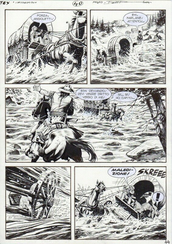 Tex n°662 - Carovana di audaciti planche 44 (Bonelli) by Maurizio Dotti, Tito Faraci - Comic Strip