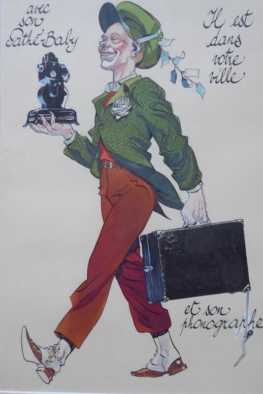 Pathe baby by severin - Original Illustration