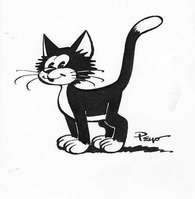 Poussy by Peyo - Original Illustration