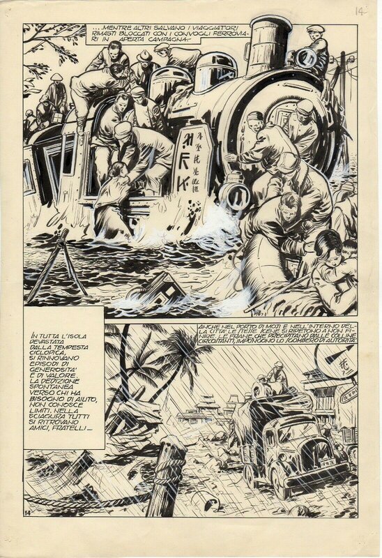 Alberto Tosi, Kyushu l'isola di porcellana, planche 14 - Parution dans le numéro 48 de la revue Capitan Walter - Comic Strip
