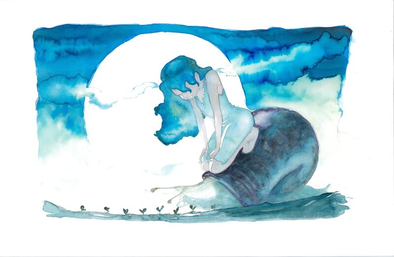 Fée Bleue by Massimiliano Frezzato - Original Illustration