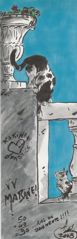 Frank Giroud, Illustration pour notre mariage - Original Illustration