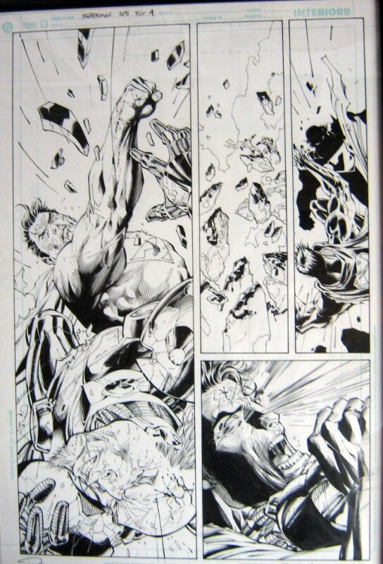 Jim Lee, Superman 215, page 4 - Planche originale