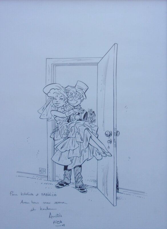 Pierre Tranchand, Illustration pour notre mariage - Original Illustration