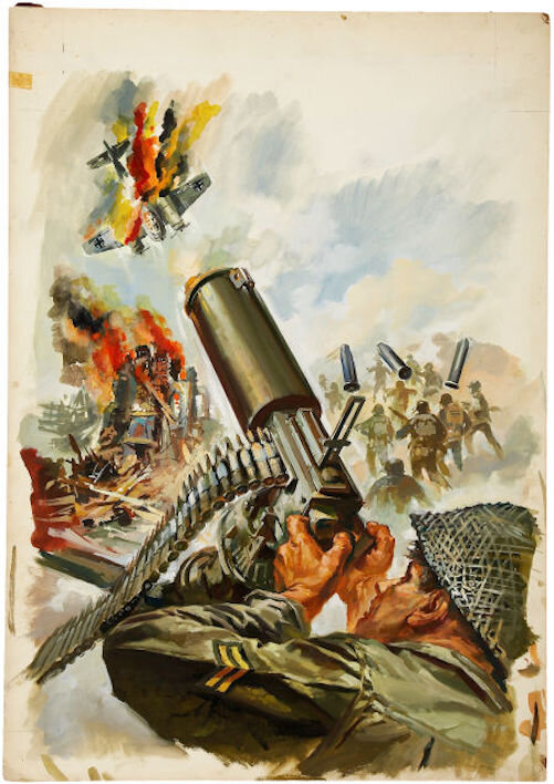 unknown, Classics Illustrated World War II cover - Original Cover