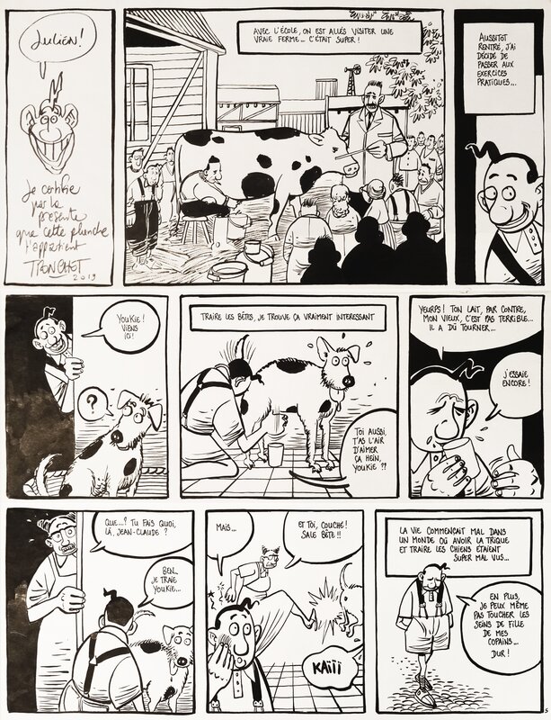 Tronchet, Jean-Claude Tergal à la ferme - Comic Strip